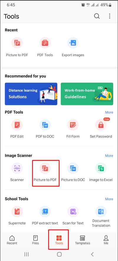 Create PDF Files with Your Phone