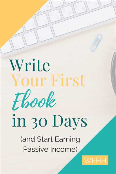 How do you write ebook
