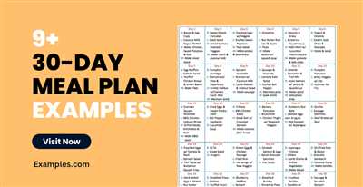 How make a meal plan