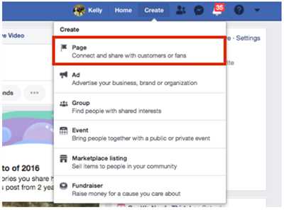 How make business facebook page