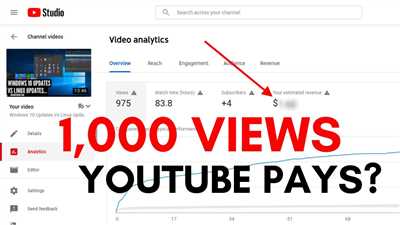 How much does YouTube pay per 1000 views?