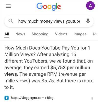 How much money do you make on YouTube with 1000000 subscribers