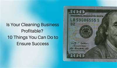 How profitable are cleaning businesses