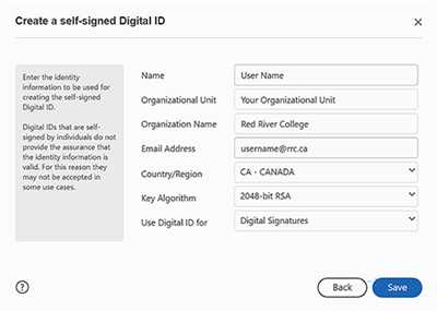Importing Digital IDs from other Files:
