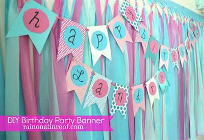 How to create birthday banner