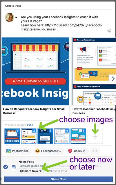 How to create facebook link