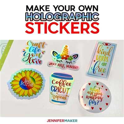 How to create holographic stickers