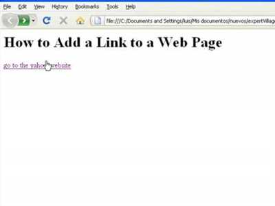 How to create link website