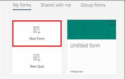 How to create a form from a template