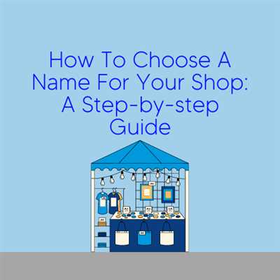 How to create shop name