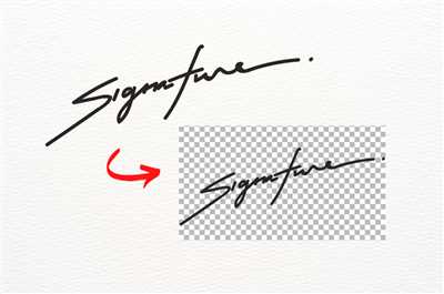 How to create transparent signature