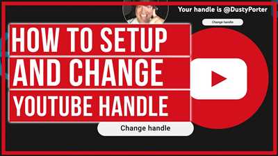 How to create youtube handle