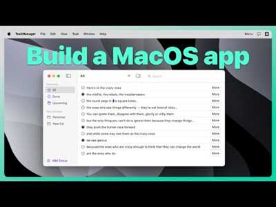 How to develop macos app