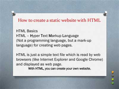 How to develop static website