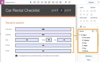 Editing an existing PDF form