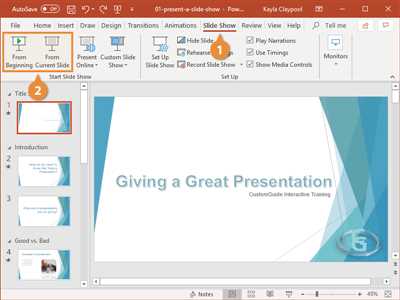 Create a photo slideshow in PowerPoint