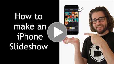 How to Make or Save Slideshow on iPhone