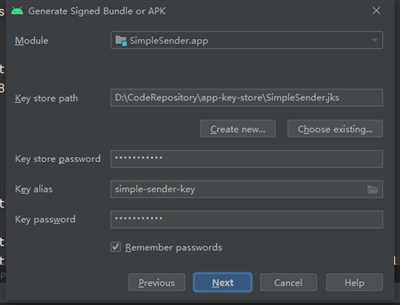 How to generate signed apk