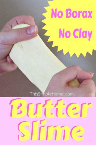 Make This DIY Butter Slime Using Clay