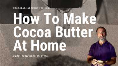 How to make cocoa butter