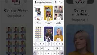 How to make collage snapchat
