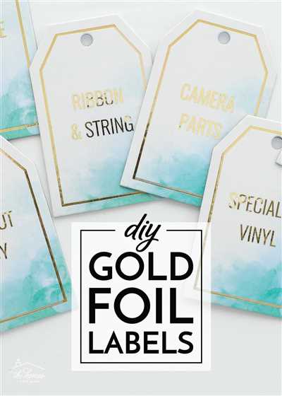 How to make foil labels
