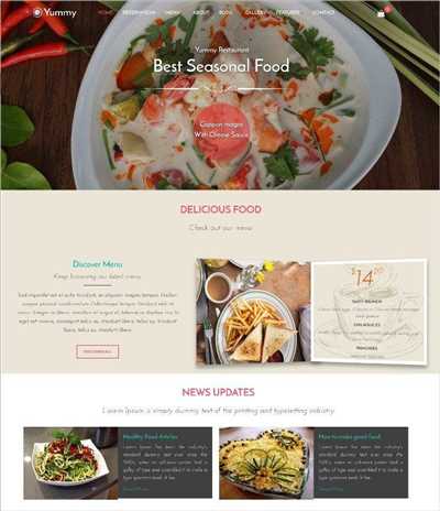 How to make food website
