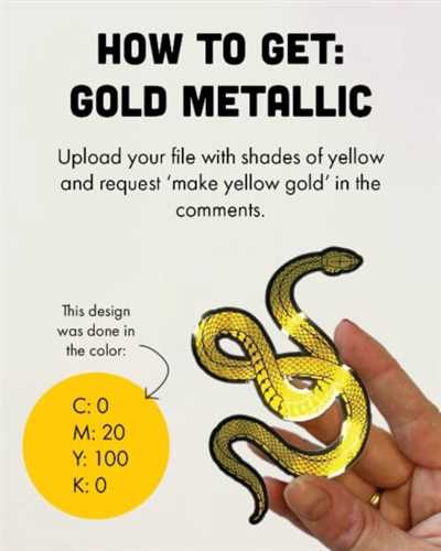 How to make gold stickers