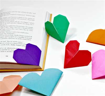 How to make heart bookmark
