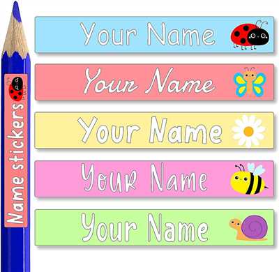 How to make name stickers