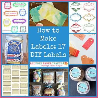 How to make paper labels