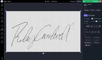 How to make png signature