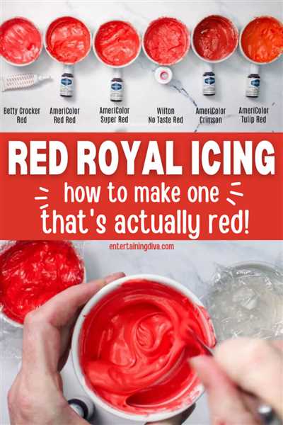 How to make red icing