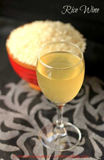 Rice and yeast create sweet rice wine