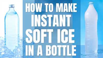 Making soft ice without an ice maker