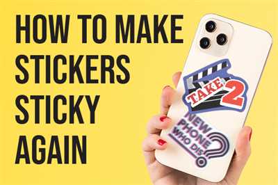 How to make stickers restick
