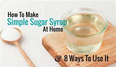 How to make syrup