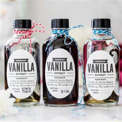 Homemade Vanilla Flavorings Common Techniques