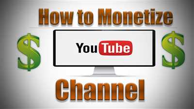 How to monetize youtube account