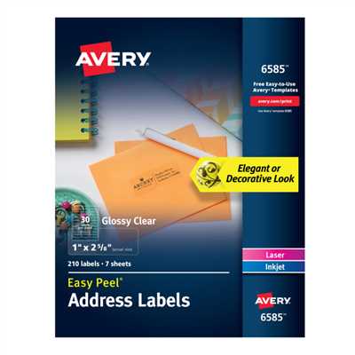 How to print avery labels