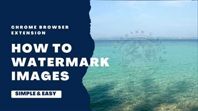 How to Make a Watermark for Your Photos Step by Step