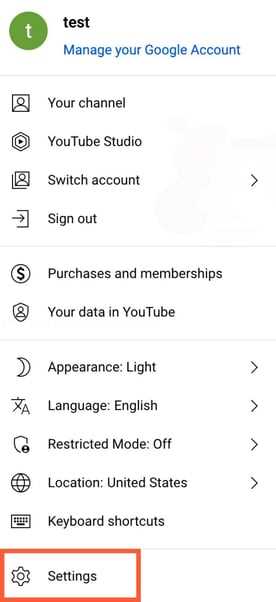 How to setting youtube channel