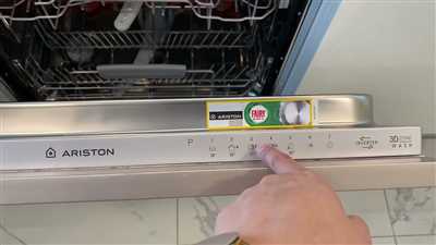 How to start ariston dishwasher