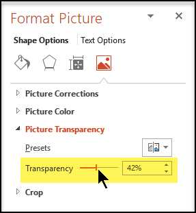 How to transparent a picture