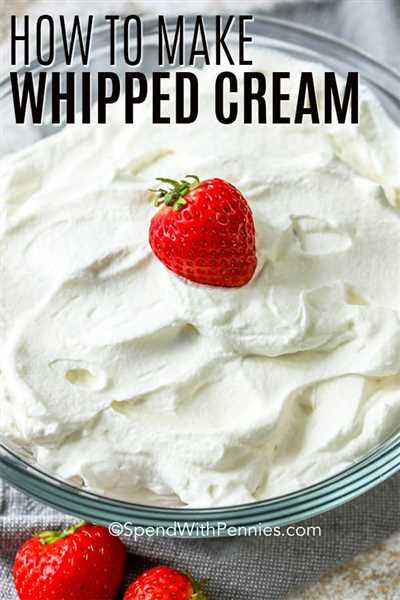 How to use whipping cream