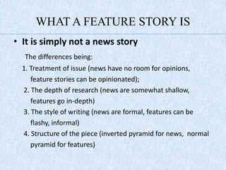 How to write news feature