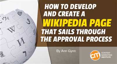 Drafting your Wikipedia article