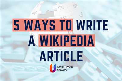 How to write wikipedia content